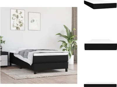 Immagine prodotto di vidaXL Materasso a molle insacchettate nero 100x200x20 cm in tessuto - Materassi