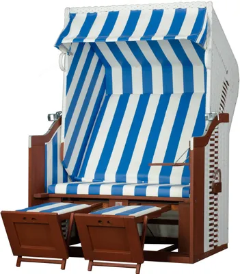 Produktbild von deVries Strandkorb Profi Ostsee FEHMARN PE Des. 991 white 124 x 87 x 159 cm