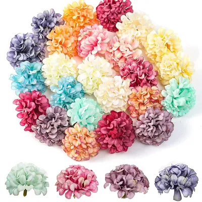 Immagine prodotto di Solidchoice - 40 fiori artificiali di ortensia per decorazioni e progetti fai-da-te