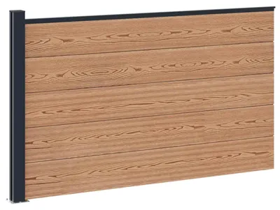 Produktbild von Zaunelement WPC und Aluminium Braun
