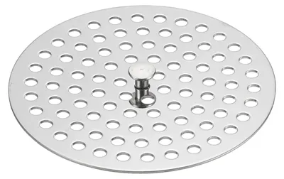 Produktbild von Runder Bodenabflussdeckel - Edelstahl Duschhaarfänger - Ø 3,7 Zoll