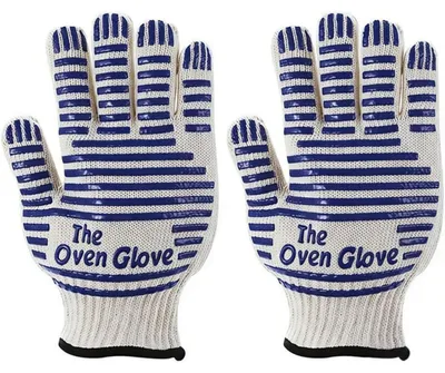 Immagine prodotto di Guanti da forno resistenti al calore, confezione da 2, antiscivolo, in silicone, fino a 900 gradi, per cucina e barbecue