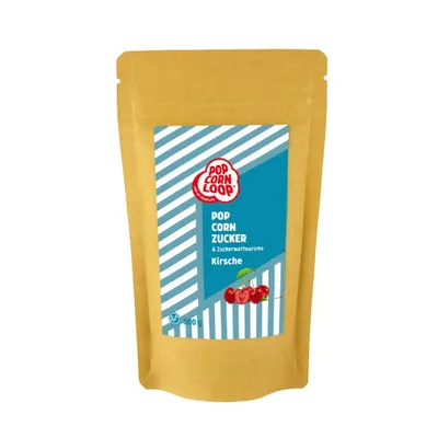 Produktbild von Popcornloop® KIRSCHE Aroma 500gr perfekt geeignet für Zuckerwatte und Popcorn zum Zubereiten Zuhause Süßes Premium Zuceraroma