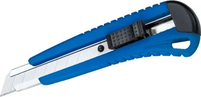 Produktbild von Cutter Basic 18mm Kunststoff blau Packung mit 12 Stück