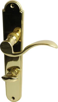Produktbild von Südmetall WC-Türgriff-Garnitur Langschild Panda Messing poliert gold 225 x 45 mm
