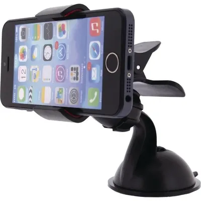 Image de MOBILIZE Support universel pour téléphone portable Fenêtre et tableau de bord de voiture Noir