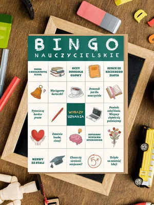 Immagine prodotto di Kartka okolicznościowa dla nauczyciela/ Bingo