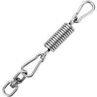 Produktbild von Deckenhaken,Stahlfeder 250 kg Tragfähigkeit Schwerlast-Decken-Wandhalterungshaken 304 Edelstahl mit zwei Karabinern für Hängesessel Hängematte