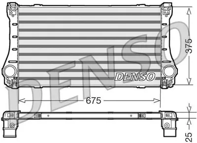 Produktbild von DENSO DIT50006 Ladeluftkühler LLK für TOYOTA AVENSIS Station Wagon (ZRT27, ADT27) Turbo Intercooler