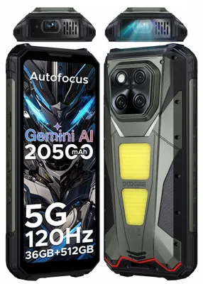 Zdjęcie produktu dla Smartfon DOOGEE V Max Play VIP Edition 16+20 / 512 GB 5G Szary Battle Rust