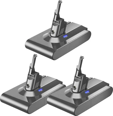 Produktbild von 3BAT, Ersatzakku für Dyson V8 (SV10), 6800 mAh, hellgelb, kompatibel mit V8 Absolute/Animal, wiederaufladbar