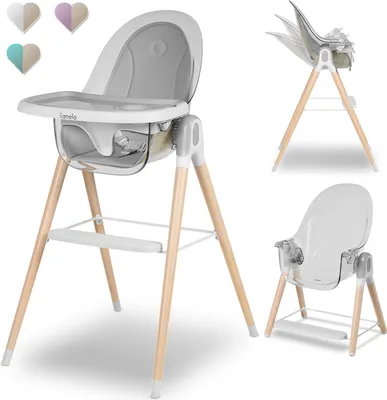 Obrázek produktu pro Lionelo Vysoká židlička Maya 2in1, podnos, popruhy, do 25 kg - bílá