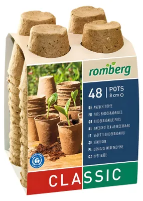 Produktbild von Romberg 48 Anzuchttöpfe Ø 8 cm biologisch