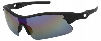 Produktbild von Haker H526B Sportsonnenbrille schwarz matt verspiegelt