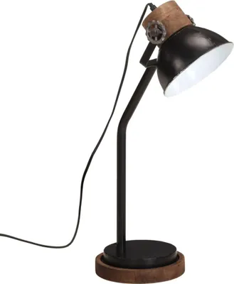 Produktbild von vidaXL Schreibtischlampe 25 W Schwarz 18x18x60 cm E27