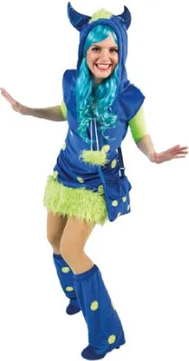 Produktbild von Oh3032-40-42 blau Damen Monsterkleid Gr.40-42