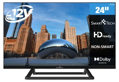 Produktbild von Smart Tech 32HN01V3 24 Zoll Fernseher LED TV HD-ready mit 12V-Anschluss und Triple-Tuner (2026)