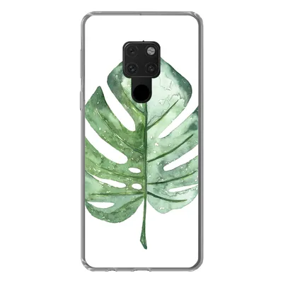 Produktbild von MuchoWow® Handyhülle Schutzhülle Hülle für Huawei P40 Lite Aquarell - Monstera - Blatt Silikon Softcase Handy Hülle - Handy