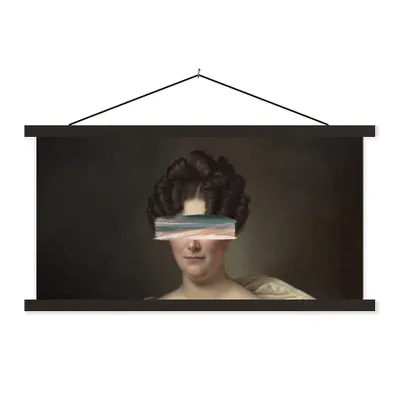 Produktbild von MuchoWow® Textilposter Kunst - Alte Meister - Malerei 60x30 cm mit schwarzem Rahmen - Textilien