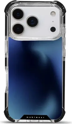 Produktbild von Handyhülle für iPhone 17 Pro mit MagSafe, Mobiwear Elite Bumper, Dunkelblau