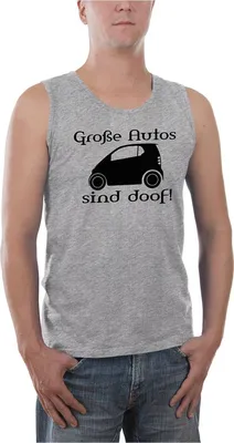 Produktbild von Touchlines Herren Tank Top , Große Autos.. Grau, S
