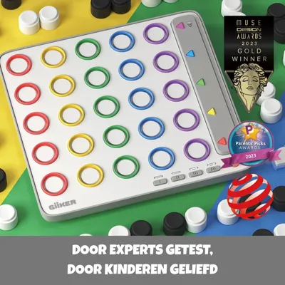 Produktbild von Spielbrett Vier gewinnt Strategiespiel 3D AI-Gegner - 1-2 Spieler - Reisespiel - Für Kinder ab 6 Jahren