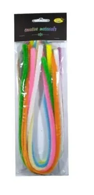 Zdjęcie produktu dla Druty chenille kolorowe 9mmx50cm 10szt
