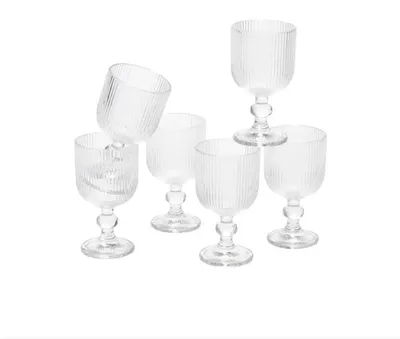 Obrázok produktu pre Sľudové dekorácie Merlot Weinglas - 6 kusov - 250 ml - Glas