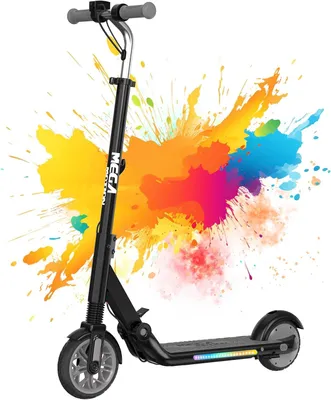 Produktbild von MEGA MOTION E-Scooter Kinder,150W Motor,zusammenklappbar, verstellbare Lenkerhöhe,Doppelbremssystem, LED-Seitenlichter, Höchstgeschwindigkeit 16 KM/H