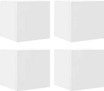 Obrázek produktu pro vidaXL TV nástěnné skříňky 4 ks. Bílé 30,5x30x30 cm