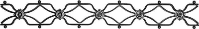 Immagine prodotto di LogistSystem - Ornamento in ferro battuto 135x950 mm - ad esempio come elemento per inferriate - ringhiere - recinzioni - cancelli - rosoni - grate 13.091