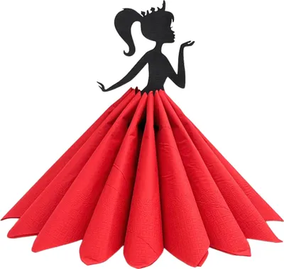 Obrázok produktu pre DanDiBo Držiak na obrúsky Black Vintage Wood 28 cm Držiak na obrúsky Girl Princess 96397 Voľne stojaci zásobník na obrusy