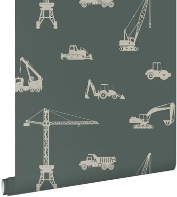 Produktbild von ESTAhome Tapete Fahrzeuge Seegrün 53 cm x 10.05 m