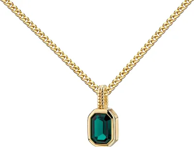 Produktbild von Kleiner Zirkonia-Goldanhänger 333 Kettenanhänger Gold für Damen. Mit Kette 60 cm