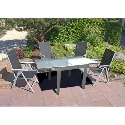Produktbild von Tischgruppe LOLA 5 tlg. / 1x Tisch 305260 / 4x Stapelstuhl 305222