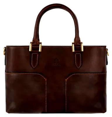 Produktbild von Handtasche Damen - Schultertasche aus Leder - Hergestellt in Italien - Tasche für Damen
