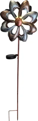 Produktbild von abc HOME | Gartenstecker Windrad  LED | Solarpanel | Lichtsensor