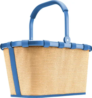 Produktbild von reisenthel carrybag Einkaufskorb frame Raffia Blue BK4122