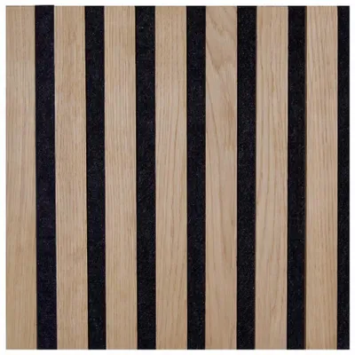 Zdjęcie produktu dla LAMEL NA FILCU 30x30 cm – Naturalny Dąb + Czarny Filc