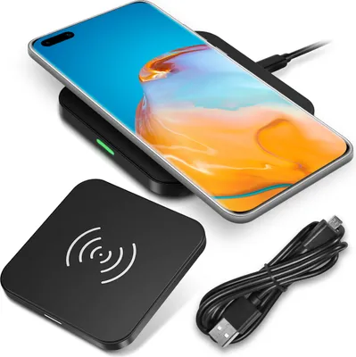 Produktbild von QI Wireless Schnell Ladegerät für Huawei P40 Pro Kabellos Induktive Ladestation