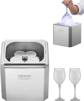 Produktbild von VEVOR mraznička na sklo, mraznička na pivo CO2, 8-10 sekúnd/šálku, s LED svetlom, na víno, koktaily, šampanské, miešané nápoje
