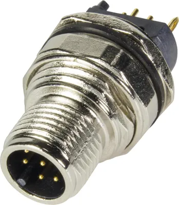 Produktbild von "Leiterplattensteckdose Stecker hinten A-cod 8-polig"
