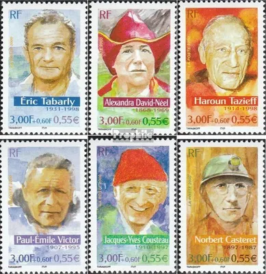 Produktbild von Briefmarken Frankreich 2000 Mi 3483-3488 (kompl.Ausg.) postfrisch Berühmte Abenteurer
