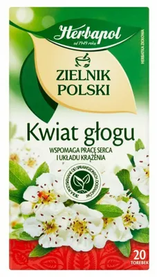 Produktbild von Herbapol '' Zielnik Polski '' Weißdorn Blume Tee 40g