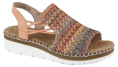 Produktbild von Rieker - Damen Sandalen, gehäkelt PP5690 (39,5 EU) (Bunt)