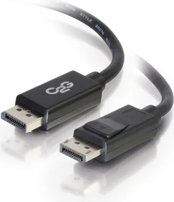 Produktbild von C2G 35ft DisplayPort Cable with Latches - M/M - DisplayPort-Kabel - DisplayPort (M) zu DisplayPort (M) - 10.66 m - eingerastet - Schwarz