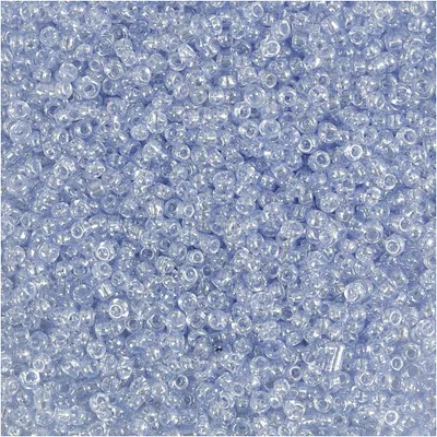 Produktbild von Rocailleperlen, D 1,7 mm, Größe 15/0, Lochgröße 0,5-0,8 mm, Hellblau, 25 g/ 1 Pck [HOB-686770]