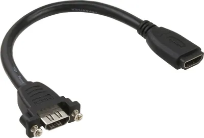 Obrázok produktu pre InLine 17600Q, 0,2 m, Typ HDMI (štandard), Typ HDMI (štandard), Čierna