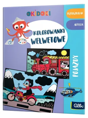 Immagine prodotto di OKIDOKI Libro da colorare in velluto "Veicoli"