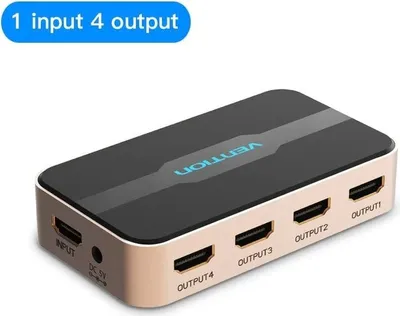 Immagine prodotto di Vention 1 In 4 Out HDMI Splitter 4K@30Hz Tipo in lega di alluminio oro